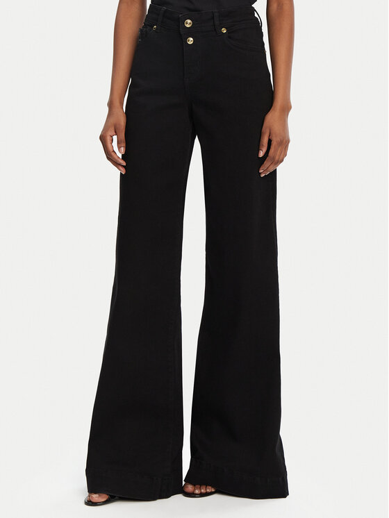 Versace Jeans Couture Versace Jeans Couture Blugi 78HAB561 Negru Wide Leg
