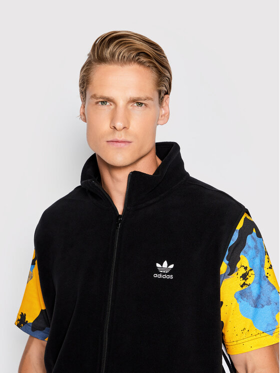 adidas adidas Kamizelka adicolor 3 Stripes HK7392 Czarny Relaxed Fit