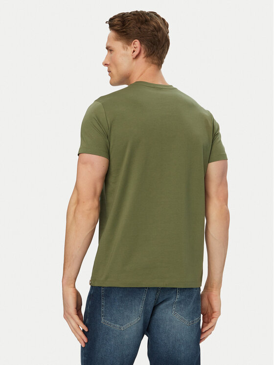 BOSS BOSS Tričko 50531401 Tmavo zelená Regular Fit