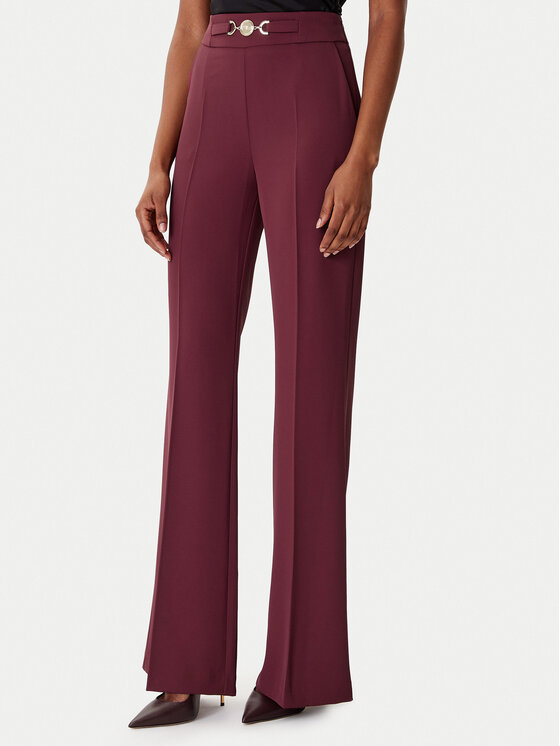 Artigli Artigli Kalhoty z materiálu ACPA002994 Bordó Regular Fit