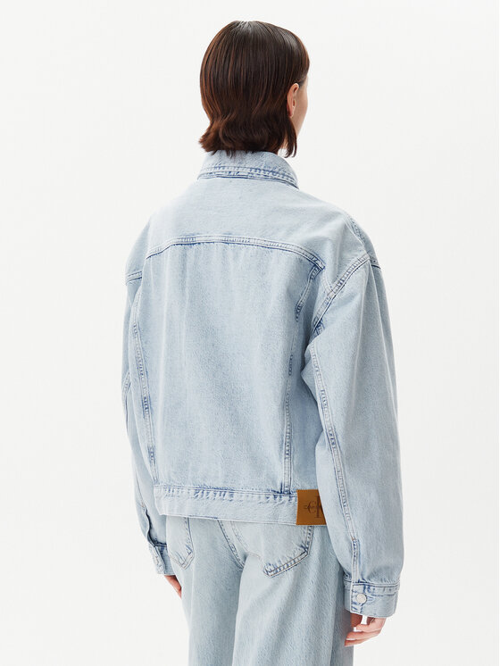 Calvin Klein Jeans Calvin Klein Jeans Jeansová bunda J20J225186 Modrá Boxy Fit