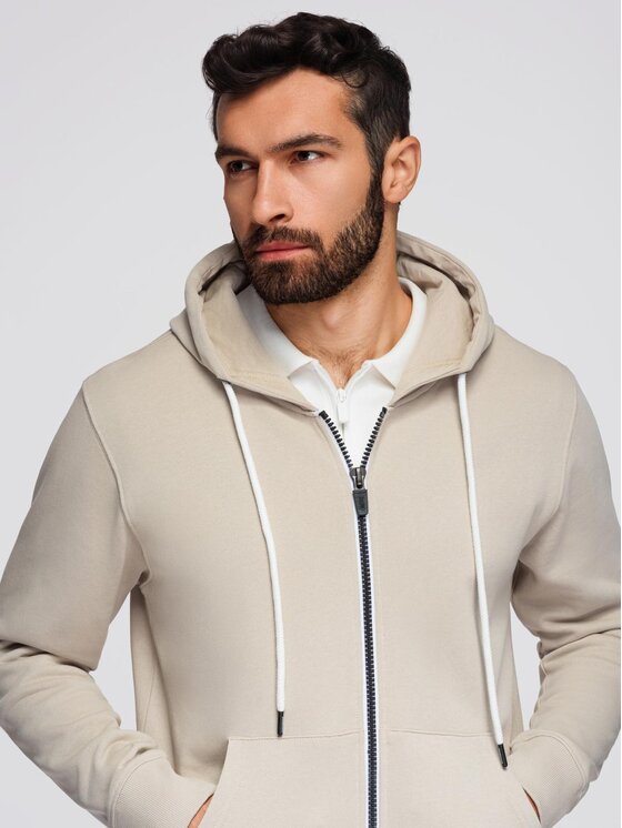 Ombre Ombre Komplet dresowy Z119 Beżowy Regular Fit