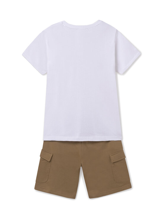 Mayoral Mayoral Set majica i hlače 6676 Bež Regular Fit
