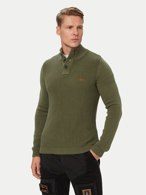 Aeronautica Militare Aeronautica Militare Πουλόβερ 262MA1572UL00409 Χακί Regular Fit
