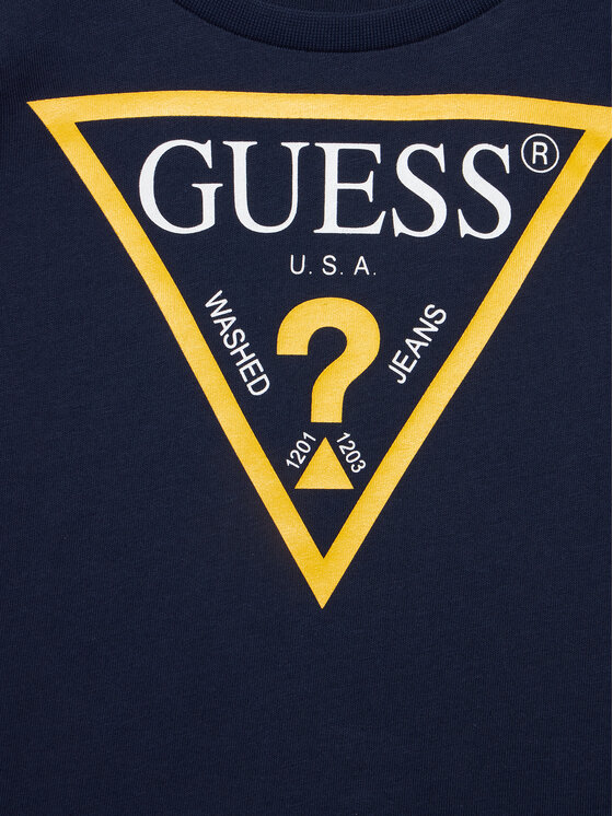 Guess Guess Μπλουζάκι N84I24 K8HM0 Σκούρο μπλε Regular Fit