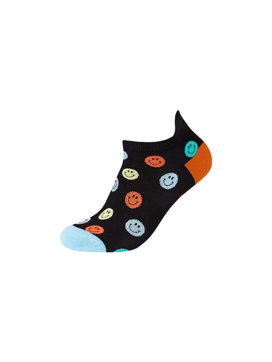 Fun Socks Fun Socks Skarpety Niskie Unisex ORGANIC COTTON MOTIFS SNEAKER 2P Kolorowy