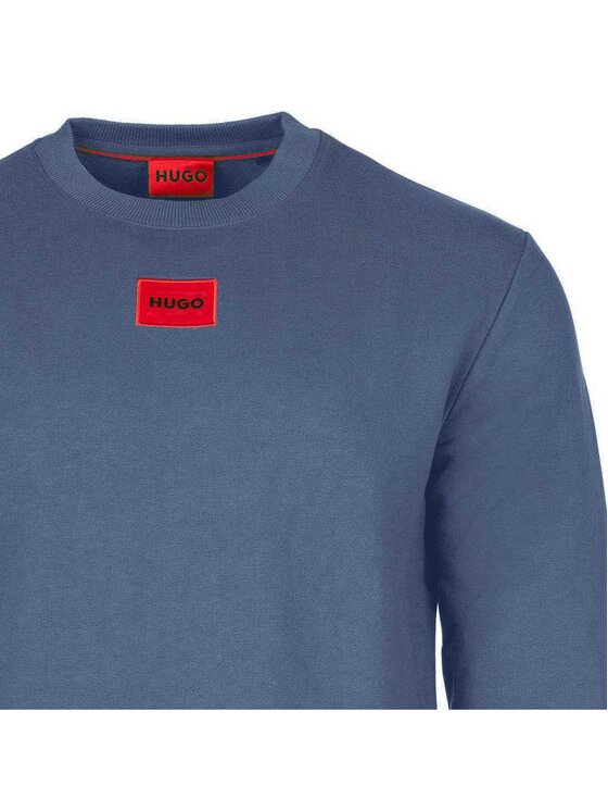 HUGO Hugo Sweter 26056 Błękitny Casual Fit