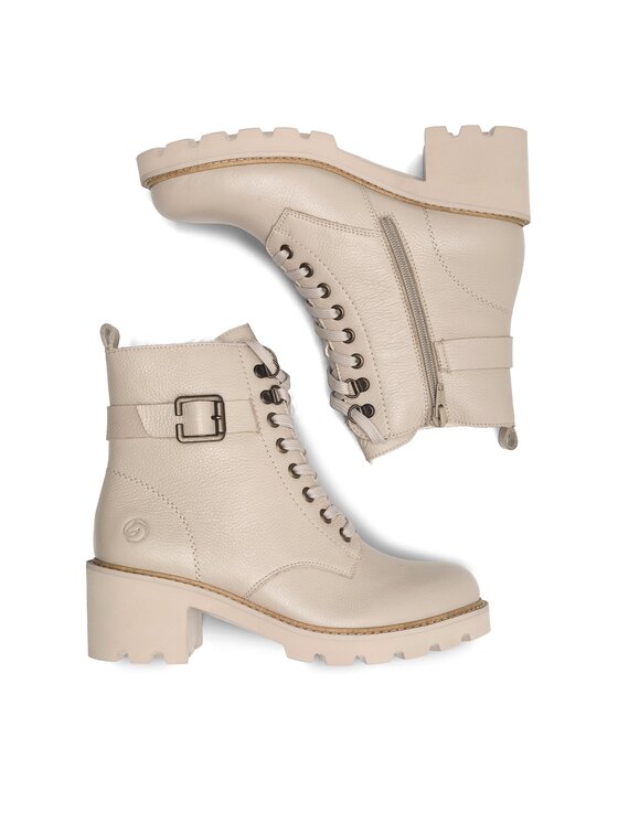 Remonte Remonte Schnürschuhe D0A74-60 Écru