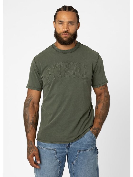 PITBULL PITBULL T-Shirt NORTON APP Zielony Regular Fit
