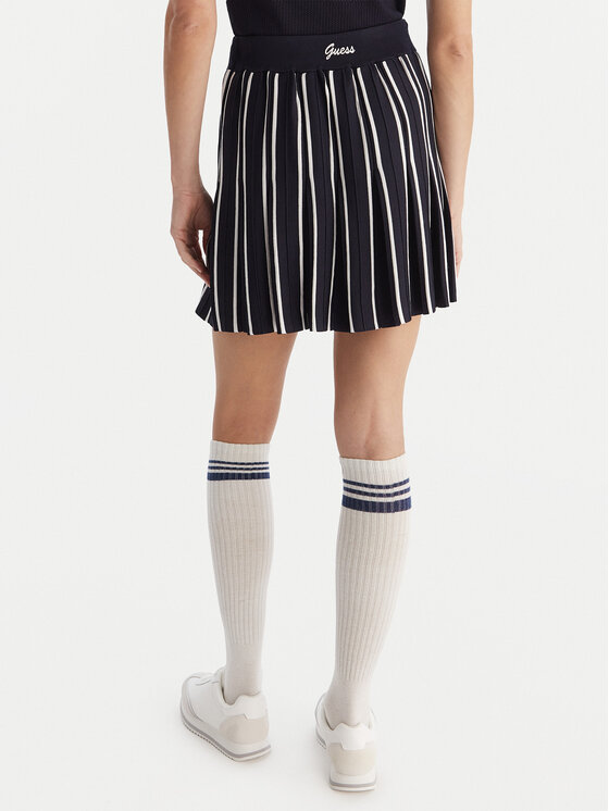 Guess Guess Plisuotas sijonas V5GD00 Z3D60 Juoda Regular Fit