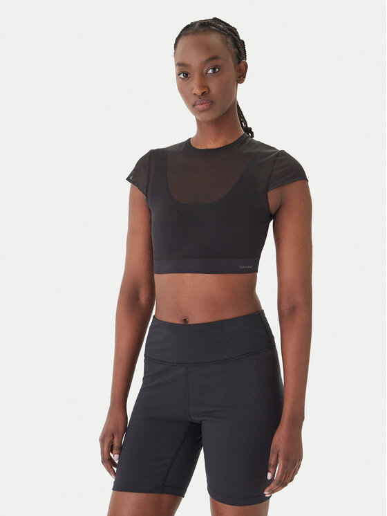 Calvin Klein Performance Tricou LVGWS6K219 Negru Slim Fit