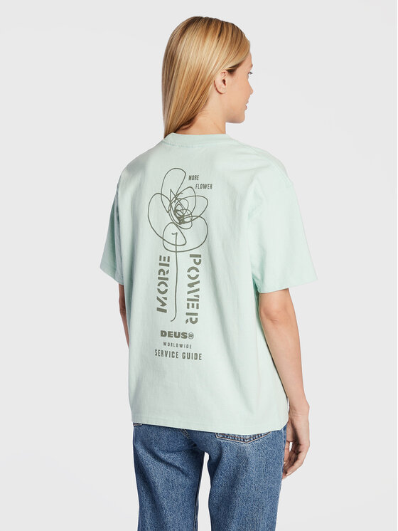 T-shirt Power DLF221542B Verde Oversize