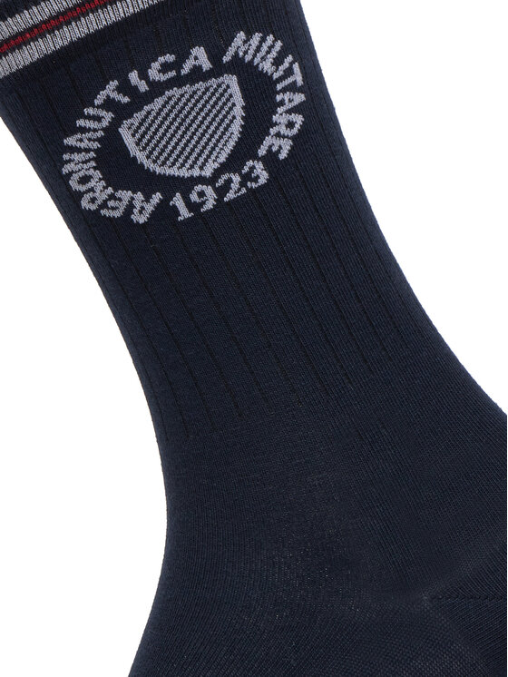 Aeronautica Militare Aeronautica Militare Visoke unisex čarape 251CZ015DL561 Tamnoplava