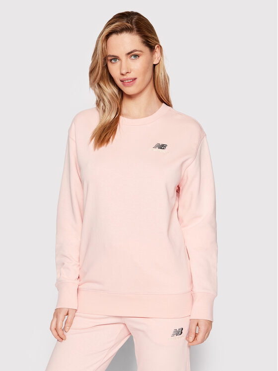 New Balance New Balance Pulóver Unisex UT21501 Rózsaszín Relaxed Fit