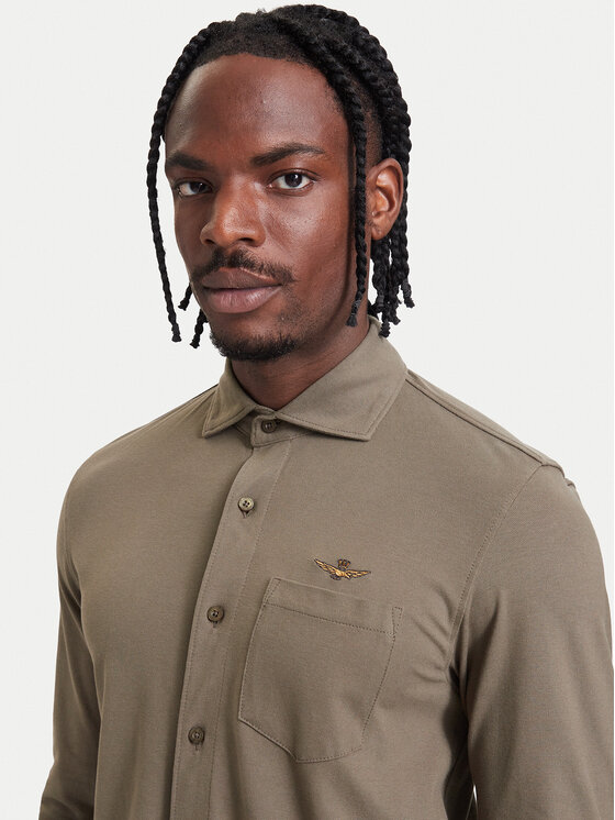 Aeronautica Militare Aeronautica Militare Риза 262CA1313UP00408 Каки Regular Fit