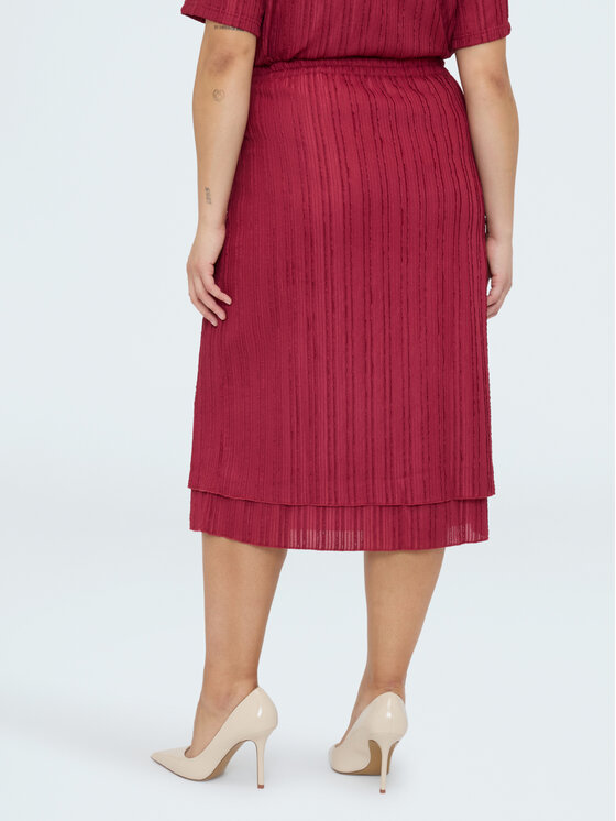 Fiorella Rubino Fiorella Rubino Spódnica midi 1007L000527N026 Bordowy Regular Fit