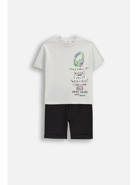Coccodrillo Coccodrillo Komplet t-shirt i spodenki WC5117304XBK-022 Kolorowy Regular Fit
