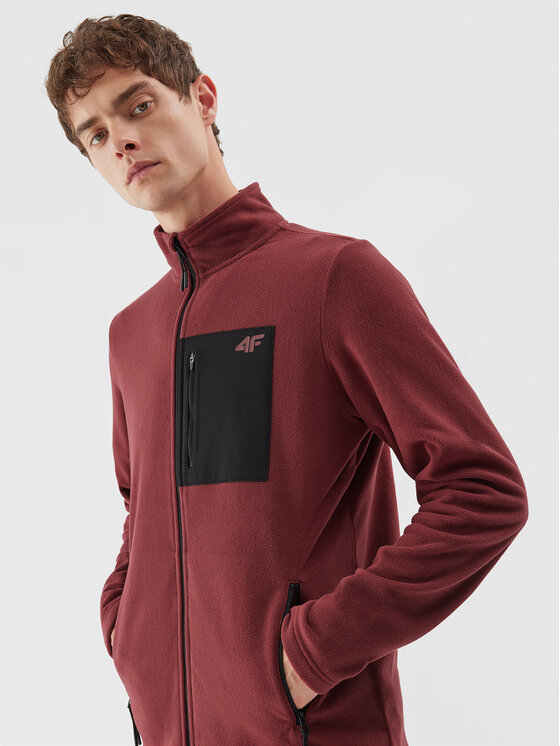 4F 4F Fliis 4FAW23TFLEM123 Bordoopunane Regular Fit
