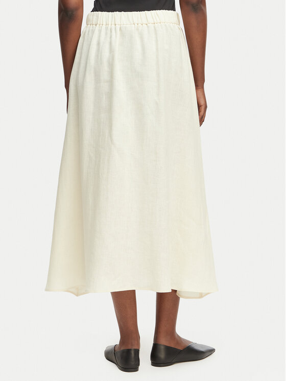 Marella Marella Fustă trapez Emme by Marella Biada 2615101082 Crem Regular Fit