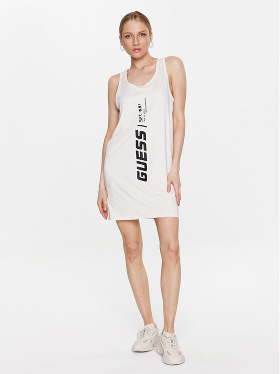 Guess Guess Vsakodnevna obleka Ceara V3GP10 KBNV2 Bež Regular Fit