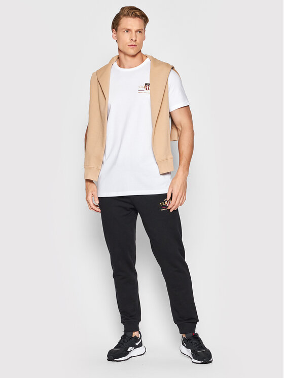 GANT REG Sweatpants Pantalon De Survêtement Shield Regular Evening Blue L Homme  Bec66f60 1ddf 574f Ada5 Ac871790ec0f