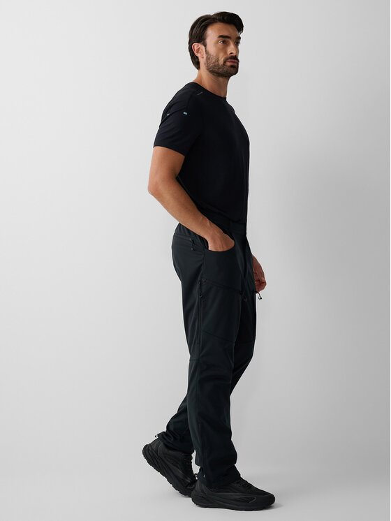 4F 4F Spodnie outdoor TACTICAL LINE Czarny Regular Fit