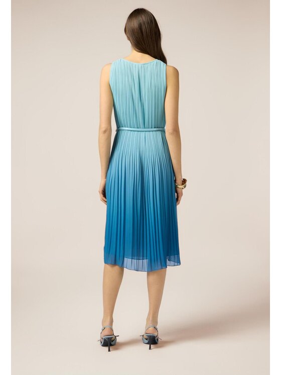 Oltre Oltre Vestito 7113R104857N0R4 Turchese A-Line Fit