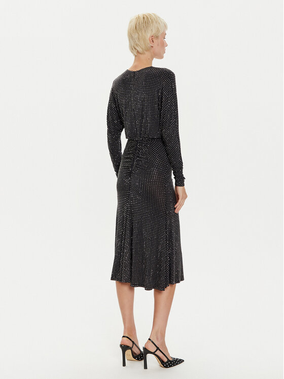 PINKO PINKO Koktejlové šaty 104455 A288 Čierna Slim Fit