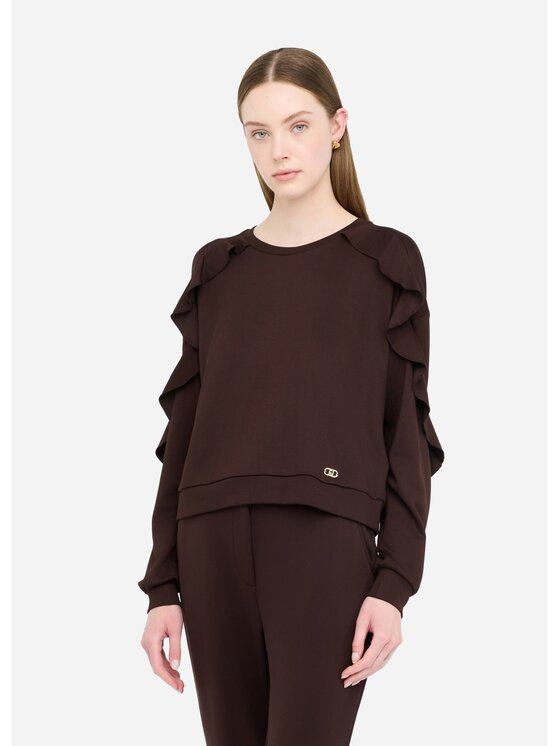 Liu Jo Liu Jo Felpa TF5104F077890915 Marrone Regular Fit