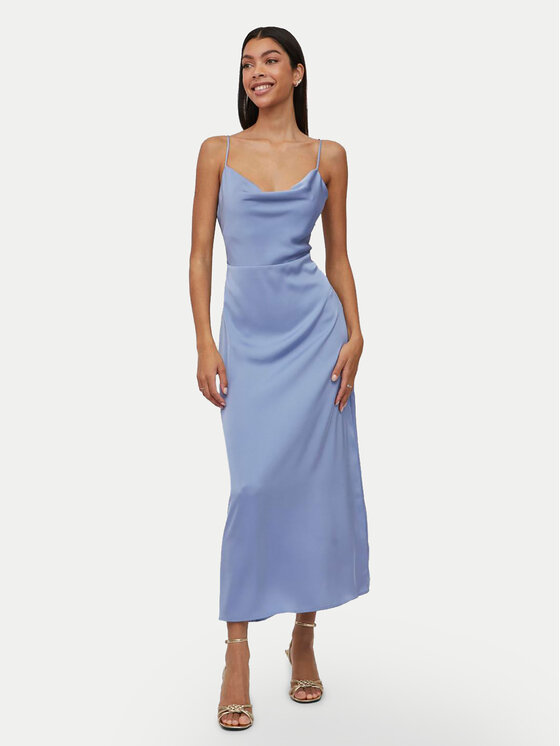Vila Vila Kokteiļkleita Ravenna 14085601 Zils Regular Fit