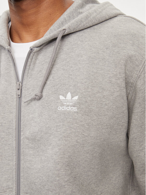 adidas adidas Džemperis ar kapuci Trefoil Essentials IL2516 Pelēks Regular Fit