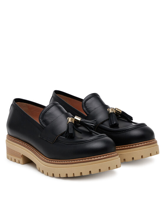 Pollini Pollini Loafersy SA10144G1MTC0000 Czarny