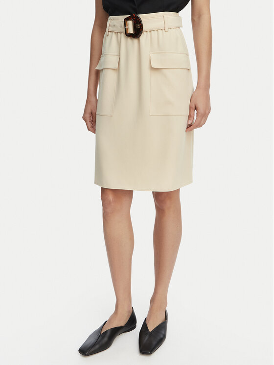 HUGO HUGO Миди пола Randa 50559313 Светлобежов Regular Fit