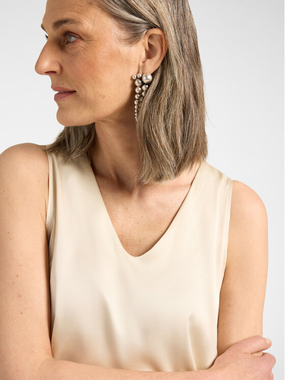 Elena Mirò Elena Mirò Top D001P000038N002 Crema Flared Fit
