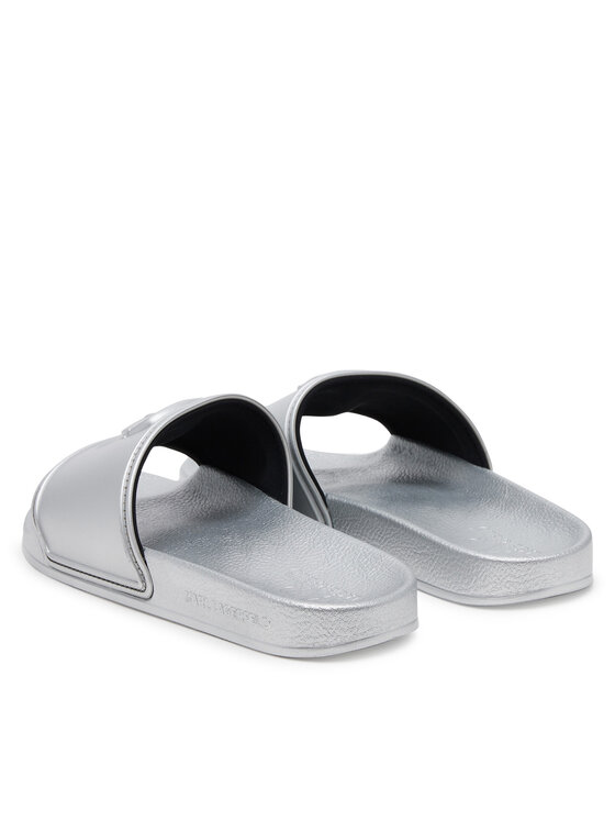 KARL LAGERFELD KARL LAGERFELD Šľapky Kondo 2.0 KL80919M Strieborná