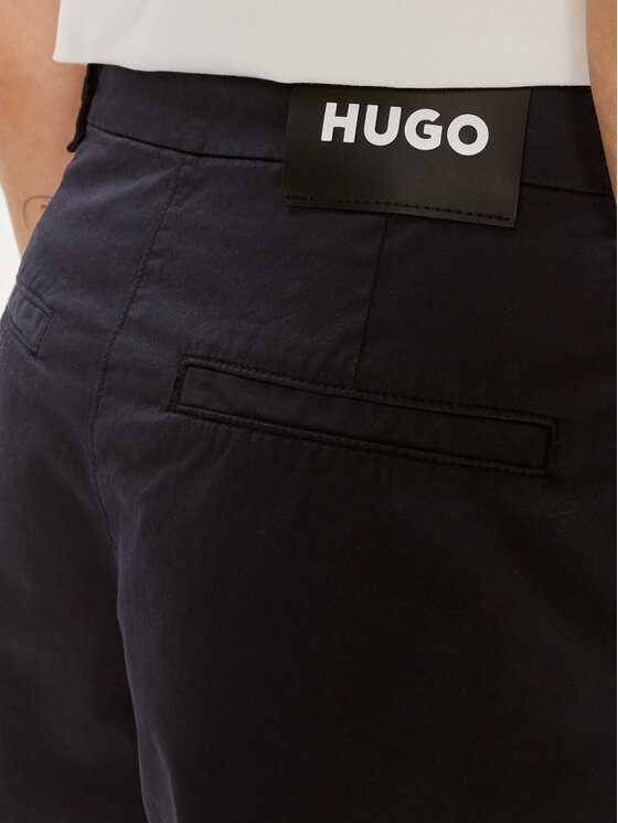 HUGO HUGO Szövet rövidnadrág Hanicola-1-D 50489969 Sötétkék Relaxed Fit