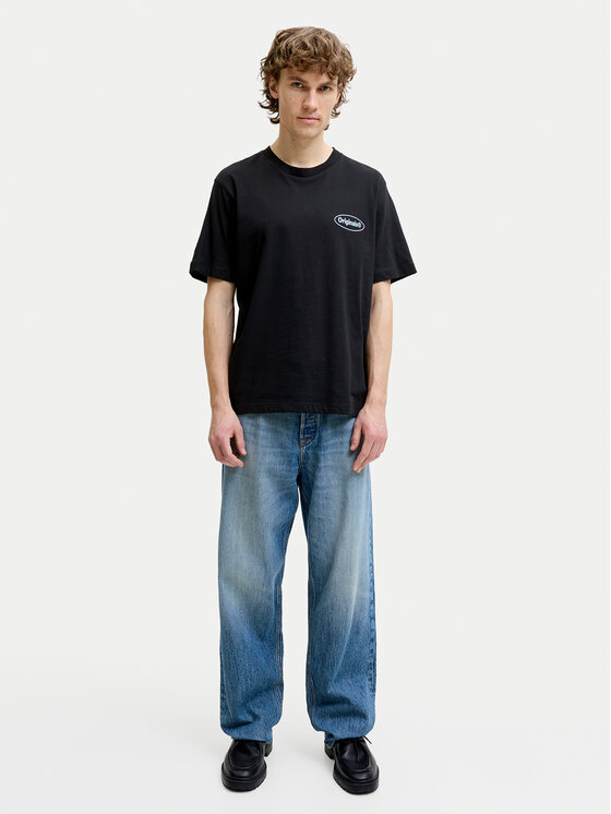 Jack & Jones Jack & Jones Тишърт Riviera 12295202 Черен Regular Fit