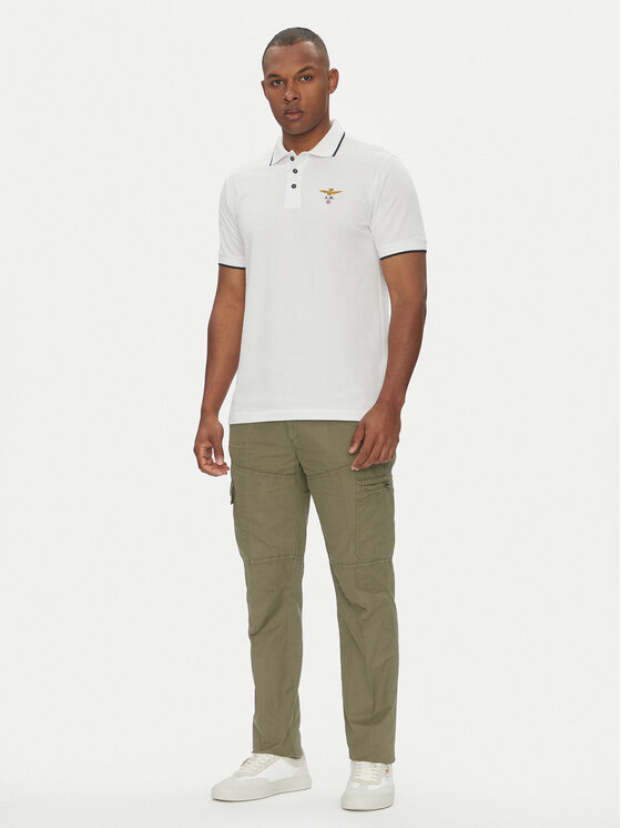 Aeronautica Militare Aeronautica Militare Spodnie materiałowe 251PA1662CT3526 Khaki Regular Fit