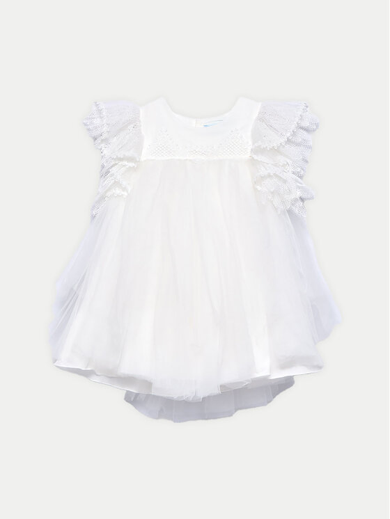 Abel & Lula Elegantné šaty 5002 Biela Regular Fit