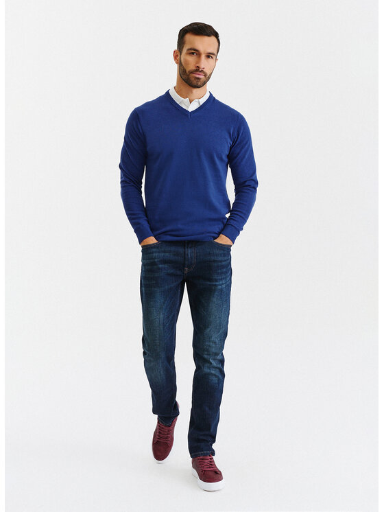 Pako Lorente Pako Lorente Sweter P23SB-2X-001 Niebieski Regular Fit