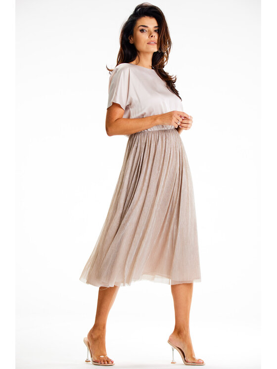 Awama Awama Abito da sera A627 Beige Basic Fit
