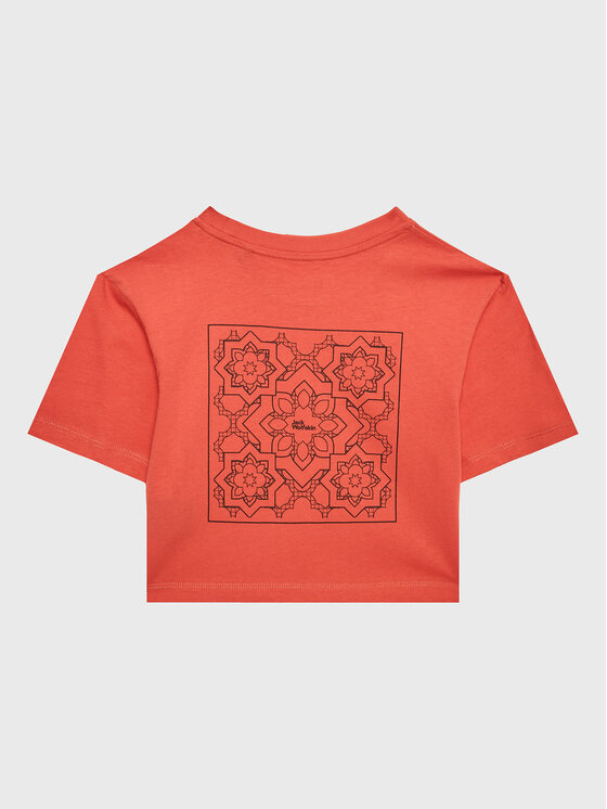 Jack Wolfskin Jack Wolfskin T-shirt Teen Mosaic 1609841 Ružičasta Regular Fit