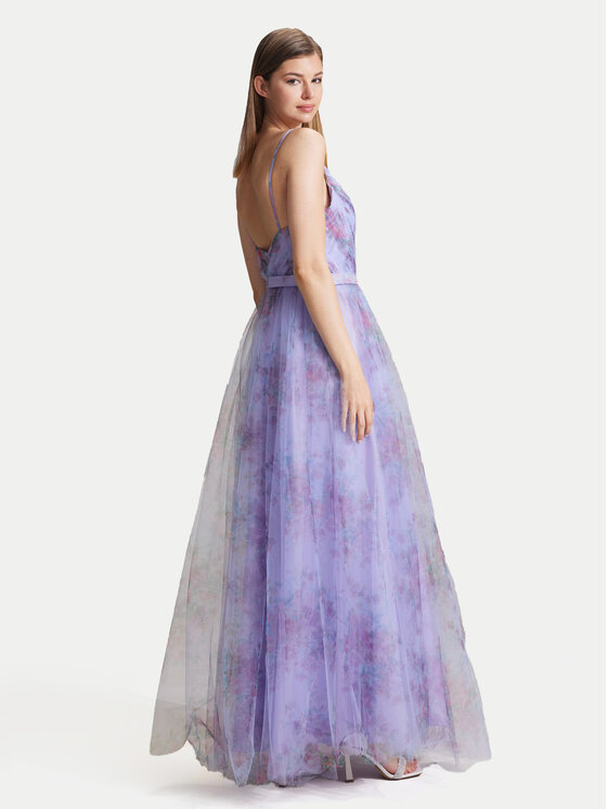 Hey Kyla Hey Kyla Vakarinė suknelė 5AG045HK Violetinė Slim Fit