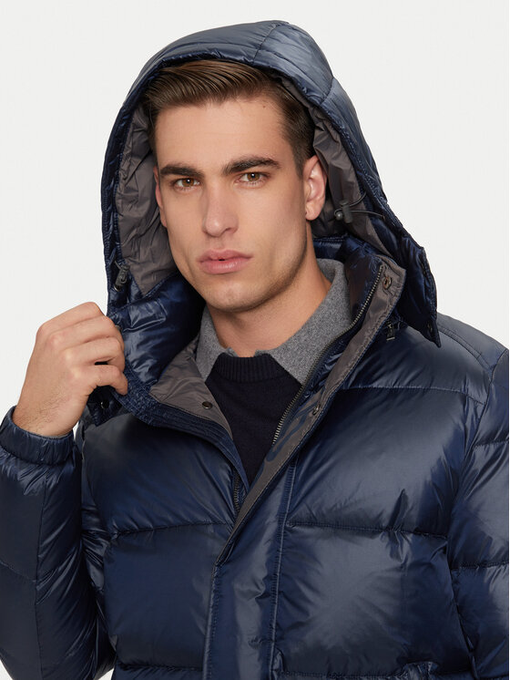 La Martina La Martina Μπουφάν πουπουλένιο ZMO021 PA067 Σκούρο μπλε Regular Fit