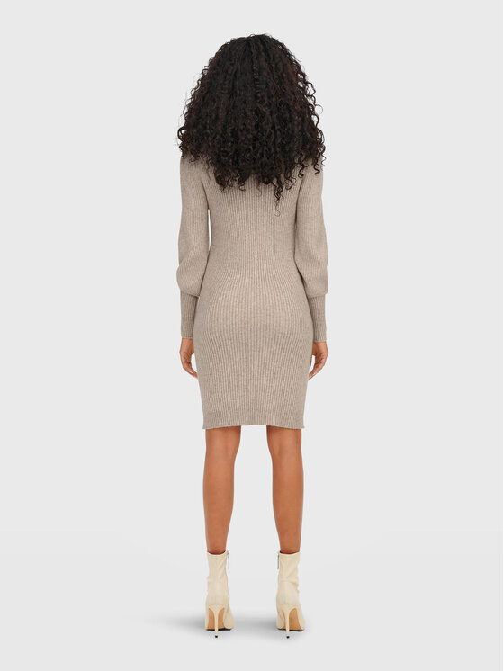 ONLY ONLY Rochie tricotată Katia 15232502 Bej Slim Fit