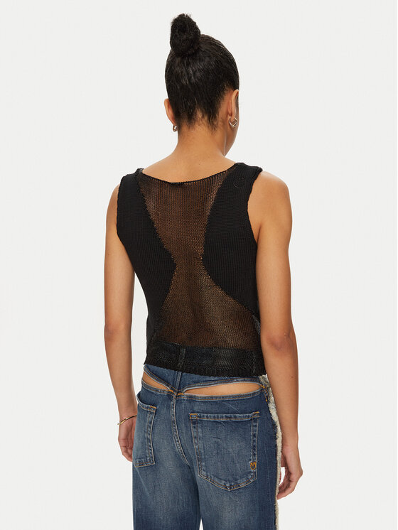 PINKO PINKO Top 103296 A1QC Czarny Slim Fit