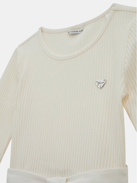 Guess Kids Guess Kids Sukienka codzienna 176951 Beżowy Classic Fit