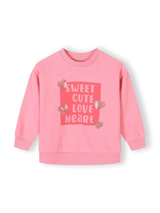 minoti minoti Bluza 30FLEECE112 Różowy Regular Fit