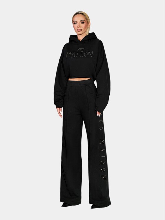MADE BY SOCIETY MADE BY SOCIETY Kurtka anorak BLACK VEIL Hoodie - H27502 Czarny Basic Fit