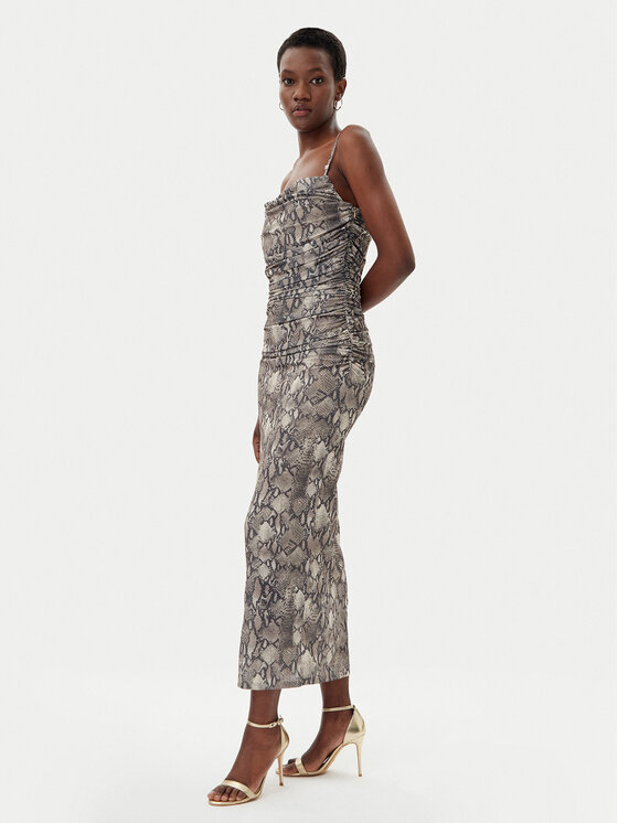 HUGO HUGO Vasaras kleita Noffiano 50540915 Brūns Slim Fit